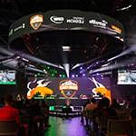 A wide shot of the crowd in the Full Sail University Orlando Health Fortress during the NACE Grand Finals.